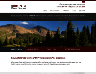 bruntzlaw.com screenshot
