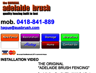 brush-fencing-adelaide.com.au screenshot