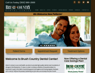 brushcountrydental.com screenshot