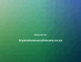 bryanstonexecutivecars.co.za screenshot