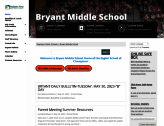 bryant.dearbornschools.org screenshot