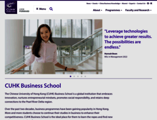 bschool.cuhk.edu.hk screenshot