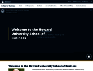 bschool.howard.edu screenshot