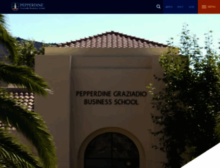 bschool.pepperdine.edu screenshot