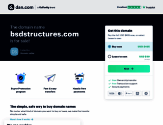 bsdstructures.com screenshot