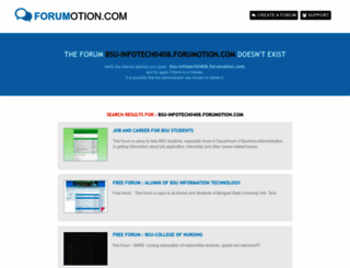 bsu-infotech0408.forumotion.com screenshot