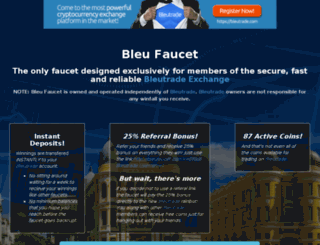btc.bleufaucet.com screenshot