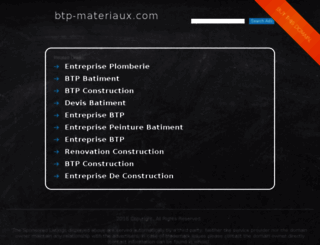 btp-materiaux.com screenshot