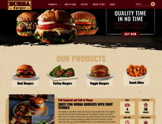 bubbafoods.com screenshot