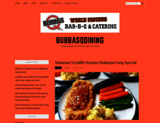 bubbasqdining.com screenshot