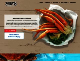 bubbasseafoodrestaurant.com screenshot