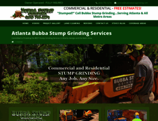 bubbastumpgrinding.com screenshot