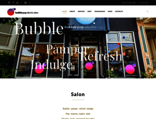 bubblepopelectricsalon.com screenshot