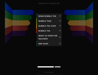 bubbles-teabar.de screenshot