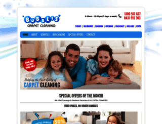 bubblescarpetcleaning.com.au screenshot