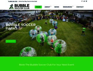 bubblesoccerclub.com screenshot
