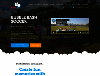 bubblesoccerinperth.com.au screenshot