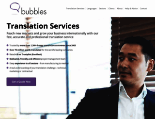 bubblestranslation.com screenshot