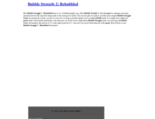 bubblestruggle2.org screenshot