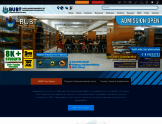bubt.edu.bd screenshot