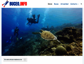 buceo.info screenshot
