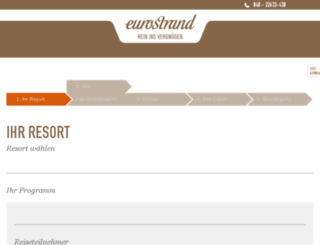 buchung-beta.eurostrand.de screenshot