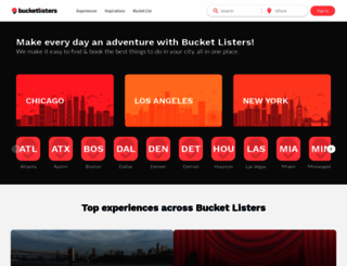 bucketlisters.com screenshot
