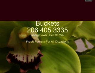 bucketsfloral.com screenshot