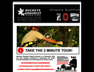 buckeyearborist.com screenshot
