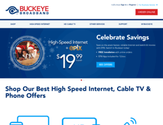 buckeyecable.com screenshot