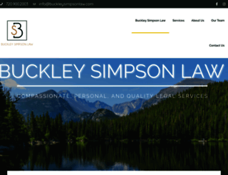 buckleysimpsonlaw.com screenshot