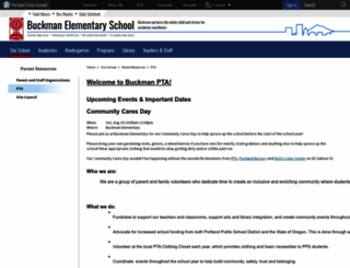 buckmanelementary.org screenshot