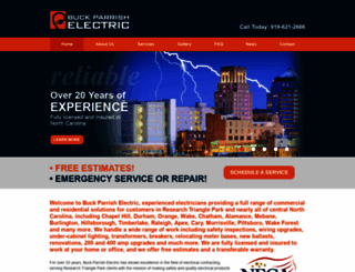 buckparrishelectric.com screenshot