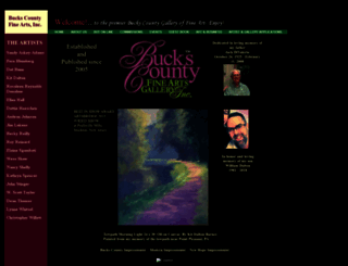 buckscountyfineartsgallery.com screenshot