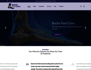 bucksfootclinic.com screenshot