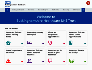 buckshealthcare.nhs.uk screenshot