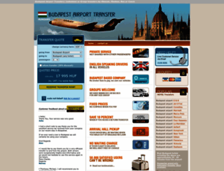 budapestairporttransfers.com screenshot