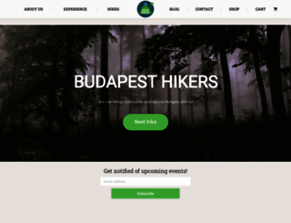 budapesthikers.com screenshot