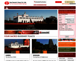 buddhist-pilgrimage.com screenshot