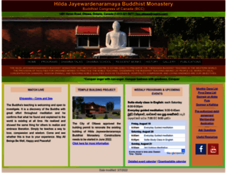 buddhisttempleottawa.org screenshot