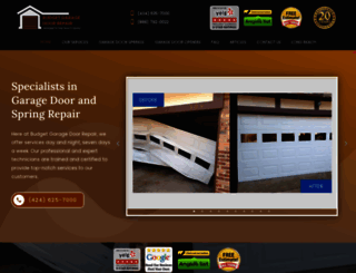 budget-garagedoorrepair.com screenshot
