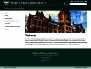 budget.wayne.edu screenshot