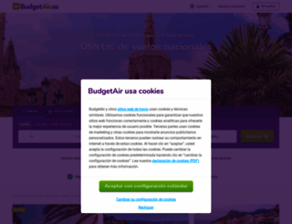 budgetair.es screenshot