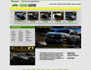 budgetautosmn.com screenshot