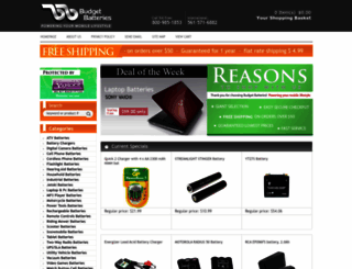 budgetbatteries.com screenshot