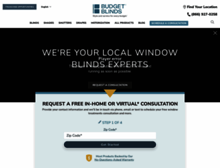 budgetblinds.com screenshot