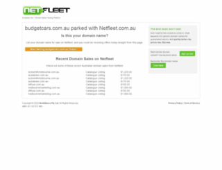 budgetcars.com.au screenshot