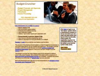 budgetcruncher.com screenshot