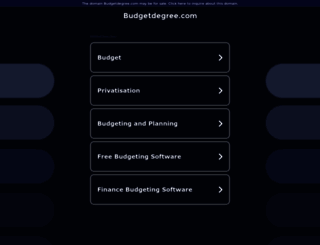 budgetdegree.com screenshot