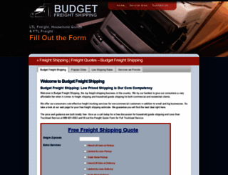 budgetfreightshipping.net screenshot
